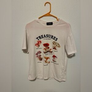Cider T-Shirt with Mushroom Print